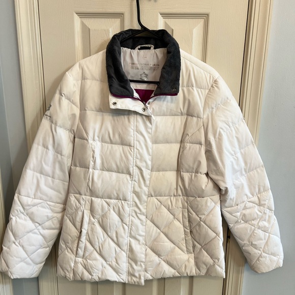 White goose down winter coat - Picture 1 of 4
